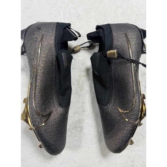 Nike Vapor Edge Elite 360 Football Cleats Black Gold Men Size 9 AO8276 012